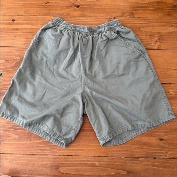 Kids Olive Green Elastic Waist Shorts - Picture 9 of 9
